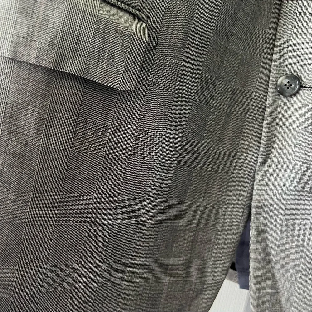 Men's Hickey Freeman 100% Wool Gray Blazer Size 46L